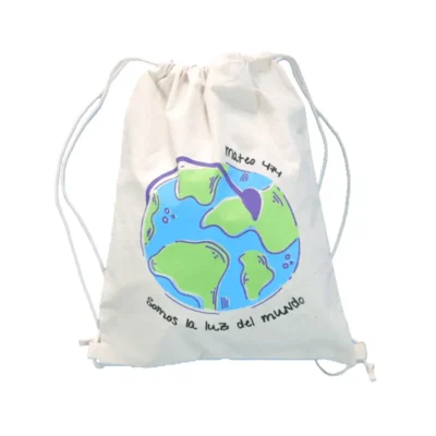 Bolsa Mochila de Tocuyo de 30x35